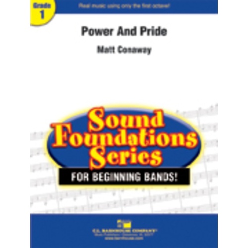Power And Pride Concert Band 1 Score/Parts Book