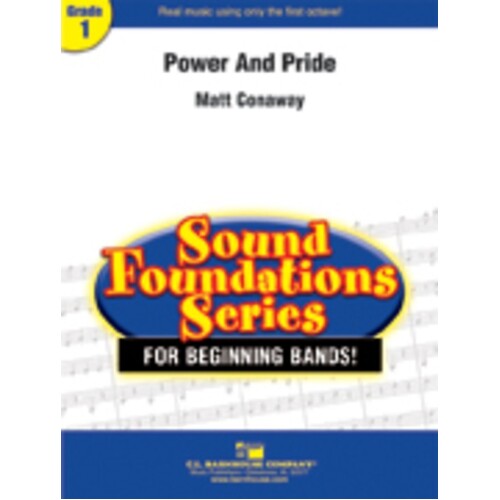 Power And Pride Concert Band 1 Score/Parts