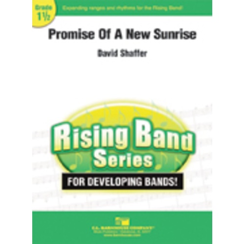 Promise Of A New Sunrise Concert Band 1.5 Score/Parts Book
