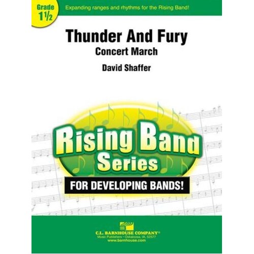 Thunder And Fury Concert March Concert Band 1.5 Score/Parts Book