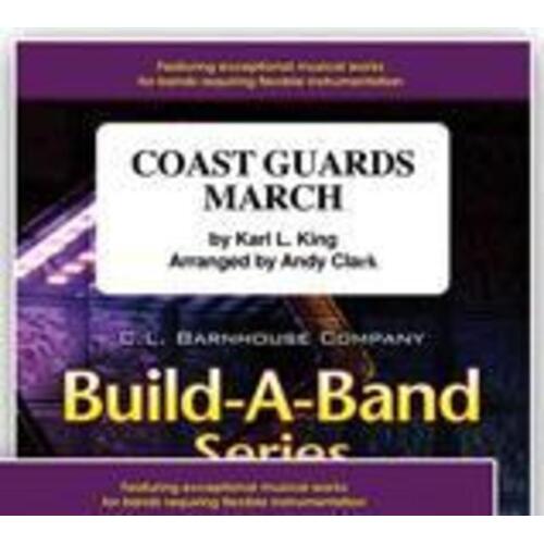 Coast Guards March Arr Clark Concert Band  Score/Parts