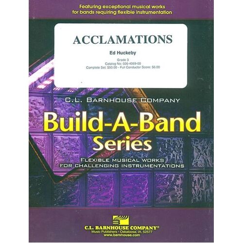 Acclamations Concert Band 3 Score/Parts