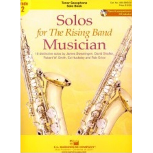 Solos For The Rising Band Musician Tenor Saxophone Softcover Book/CD