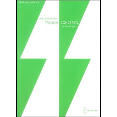 Bach - Italian Concerto For Cello/Piano Arr Lidstrom Softcover Book (Cello)