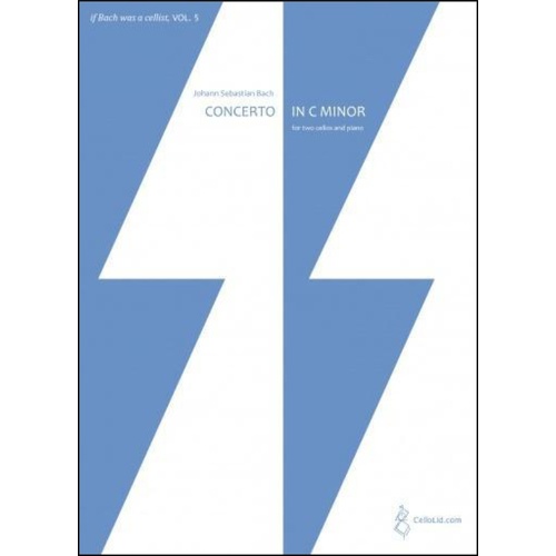 Bach - Concerto C Minor Cello/Piano Arr Lidstrom Softcover Book (Cello)