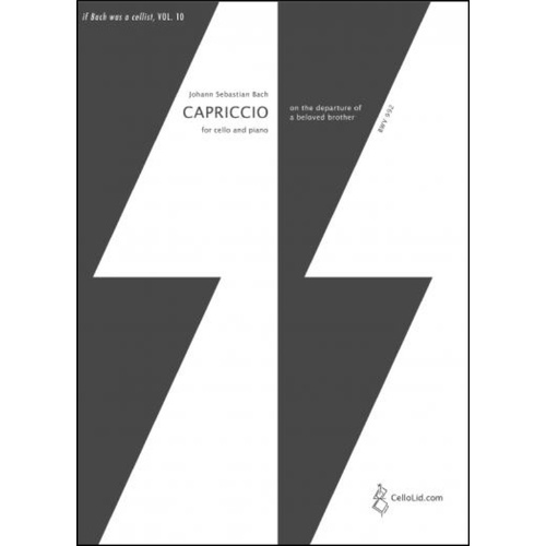 Bach - Capriccio For Cello/Piano Arr Lidstrom Softcover Book (Cello)