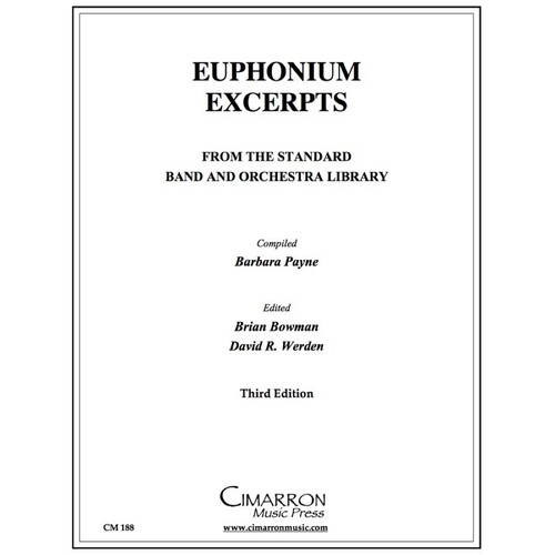 Euphonium Excerpts On Band And Orchestral Library (Softcover Book)