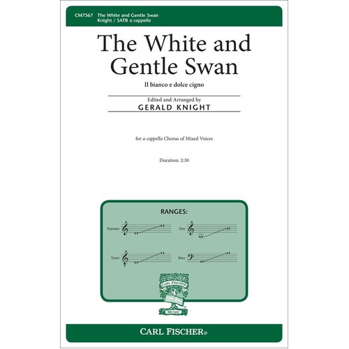 The White And Gentle Swan SATB A Cappella (Octavo) Book