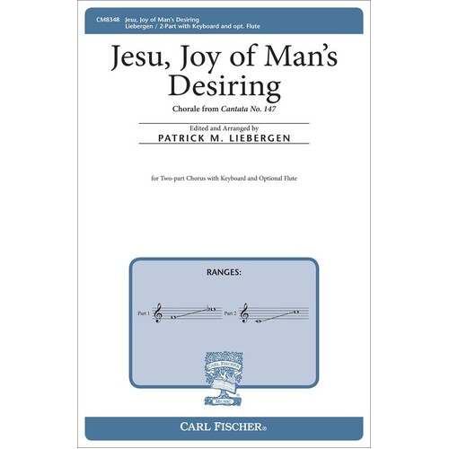 Jesu Joy Of Mans Desiring 2 Part (Octavo) Book