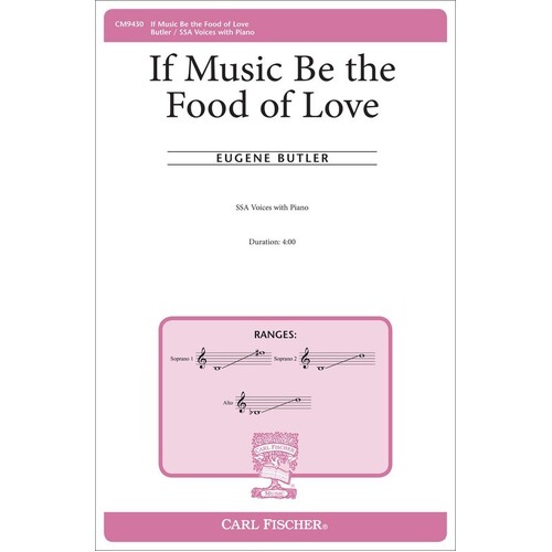 If Music Be The Food Of Love SSA (Octavo) Book