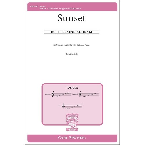 Sunset SSA A Cappella (Octavo) Book