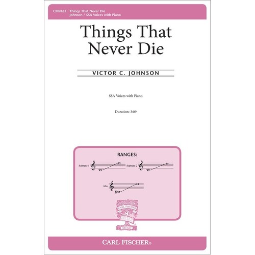 Things That Never Die SSA (Octavo) Book
