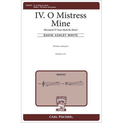 O Mistress Mine TB (Octavo) Book
