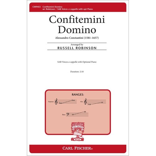 Confitemini Domino Sab A Cappella (Octavo) Book