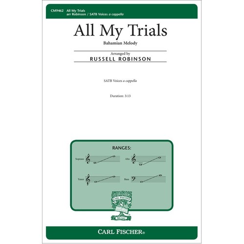 All My Trials SATB A Cappella (Octavo) Book