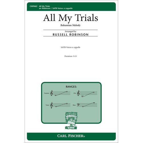 All My Trials SATB A Cappella (Octavo) Book