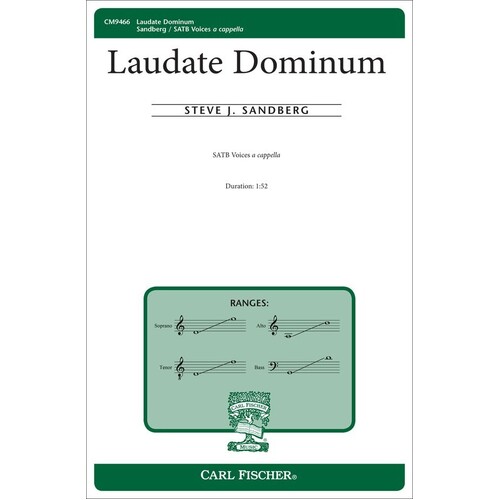 Laudate Dominum SATB A Cappella (Octavo) Book