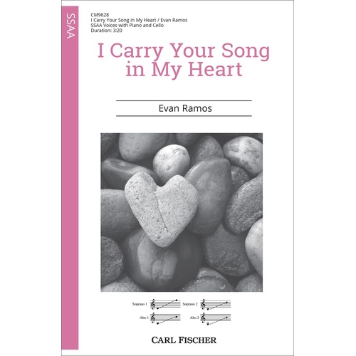 I Carry You Song in My Heart SSAA - Ramos Evan Carl Fischer CM9628 Choral Sheet Music