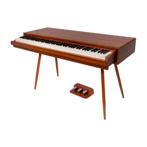 Crown CMDP-916-WGN Upright 88-Key Weighted Digital Piano with Convertible Desk Design (Woodgrain Finish)