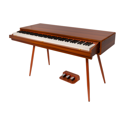 Crown CMDP-916-WGN Upright 88-Key Weighted Digital Piano with Convertible Desk Design (Woodgrain Finish)