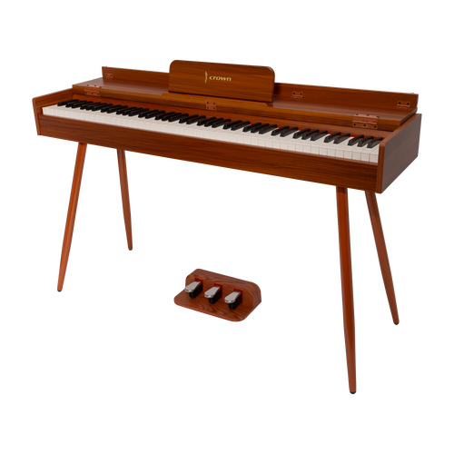 Crown CMDP-919-WDG Compact 88-Key Weighted Digital Piano with Woodgrain Accents