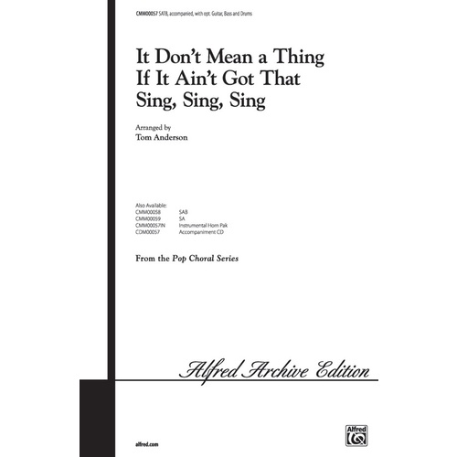 Dont Mean Thing If Aint Got That Sing Sing SATB