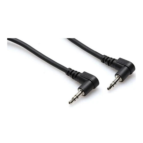 Hosa Stereo Interconnect, Right-angle 3.5 mm TRS to Same, 5 ft
