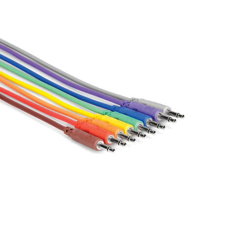 HOSA Unbalanced Patch Cables 8 x 3.5mm TS to Same