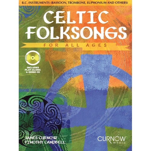 Celtic Folksongs For All Ages Bass Clef Inst Softcover Book/CD