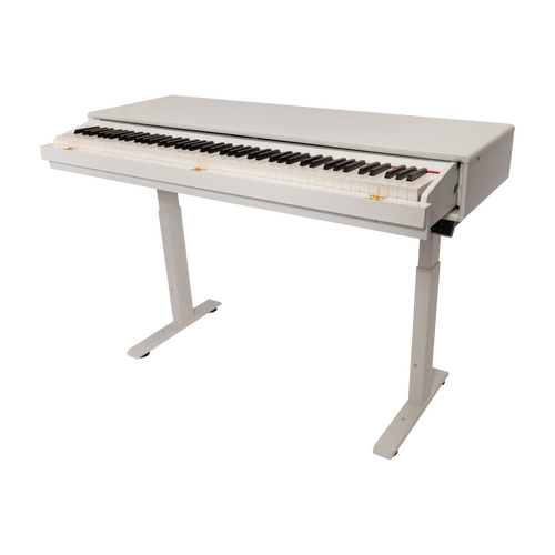 Crown CMPD-822 Height Adjustable Hideaway Digital Piano - White