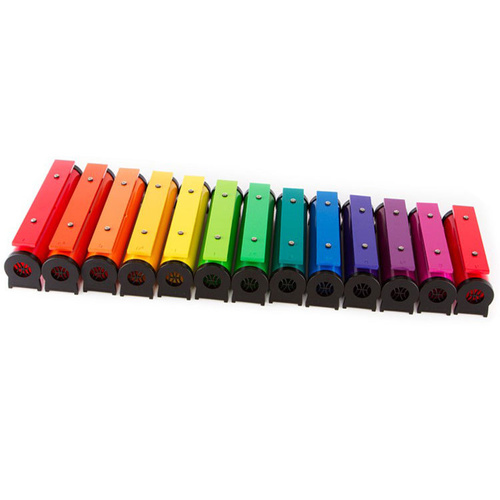 Chroma-Notes 13-Note Resonator Bell Set with Carrying Case and Mallets