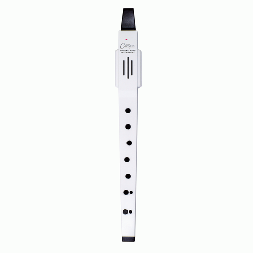 Carry-On Digital Wind Instrument 2 - White with 10 Voices, Breath Sensitivity, Adjustable Reverb