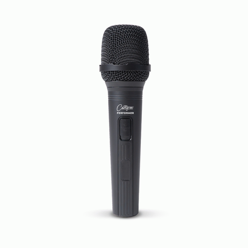 Carry-On Performer Dynamic Microphone with XLR Jack Cable for Live Performance - Black