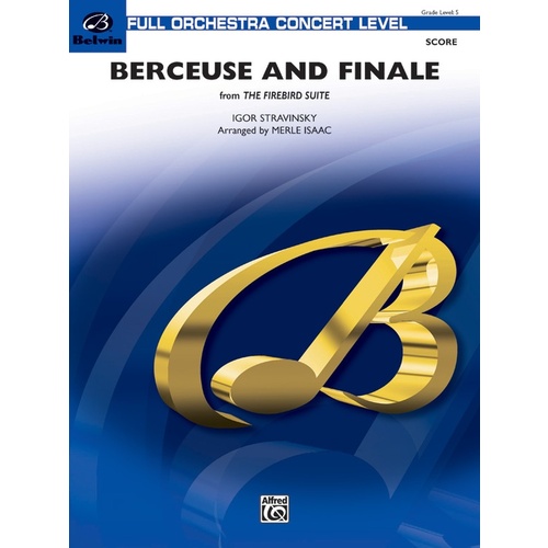 Berceuse and Finale Firebird Suite Full Orchestra Sheet Music
