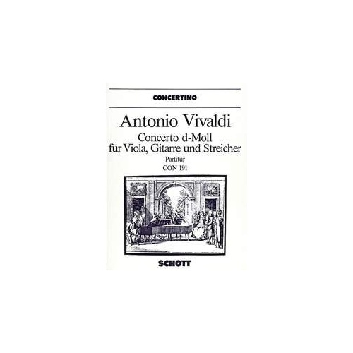 Vivaldi - Concerto D Minor RV 540 / PV 266 Full Score for String Orchestra