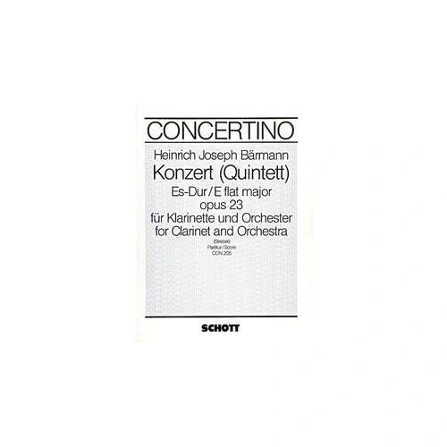 Baermann - Concerto (Quintett) E Flat Major Op. 23 Full Score