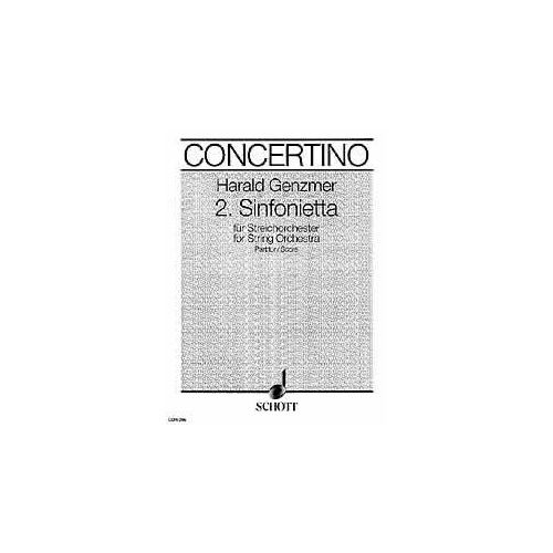Genzmer - 2 Sinfonietta GeWV 128 Full Score for String Orchestra by Schott Music, 22 Pages
