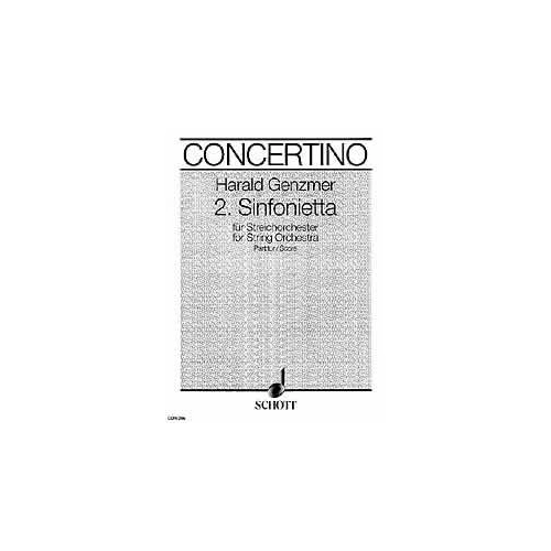 Genzmer - 2 Sinfonietta GeWV 128 Full Score for String Orchestra, 22 Pages, Schott Music