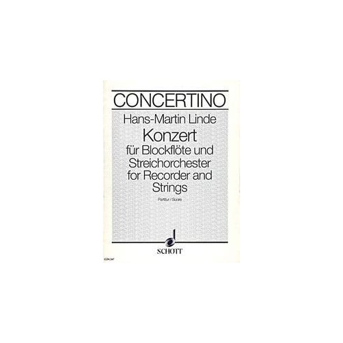 Linde Concerto Full Score by Hans-Martin Linde, Schott Music, 24 Pages