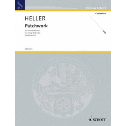 Heller Patchwork String Orchestra Score - Full Score, 16 Pages, Concertino Series, Schott ED 20775