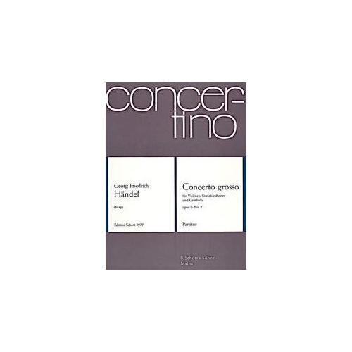 Handel - Concerto Grosso Op 6 HWV 325 No 7 B Flat Full Score for String Orchestra