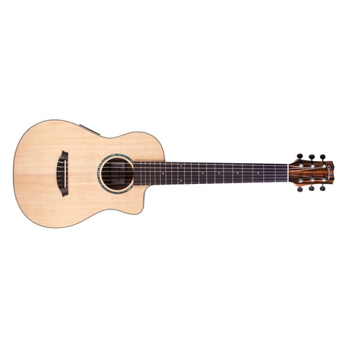 Cordoba Mini II EB-CE Spruce Top/Ebony Back, Sides Cutaway Electric Classical Guitar
