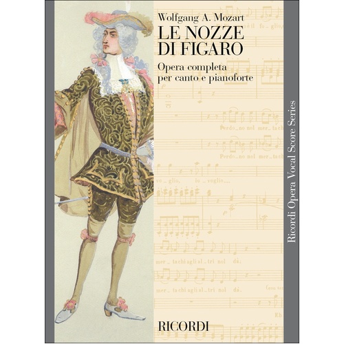Le Nozze Di Figaro K492 Vocal Score Italian Only Book