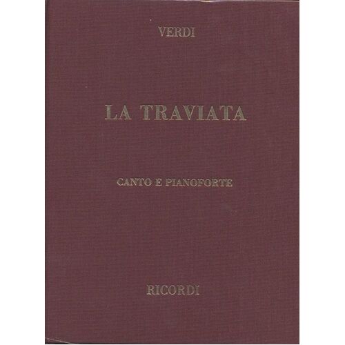 La Traviata Vocal Score Italian Only Cloth Ed Book