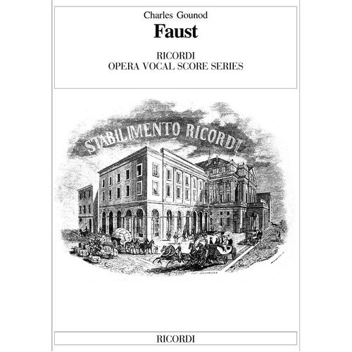 Faust Vocal Score Italian Only Book
