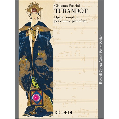 Turandot Italian Only Vocal Score Book