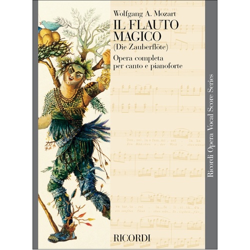 Magic Flute Vocal Score Italian/German Book
