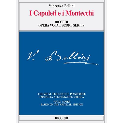I Capuleti E I Montecchi Vocal Score Book