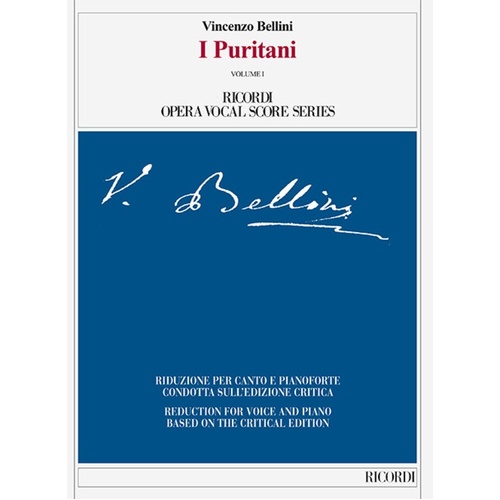 Bellini - I Puritani Vocal Score (Softcover Book)