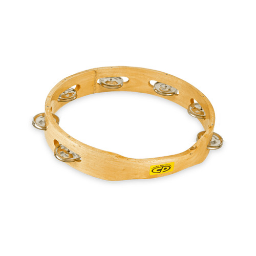 LP CP Wood Nohead Sng Row 10 Inch Tambourine